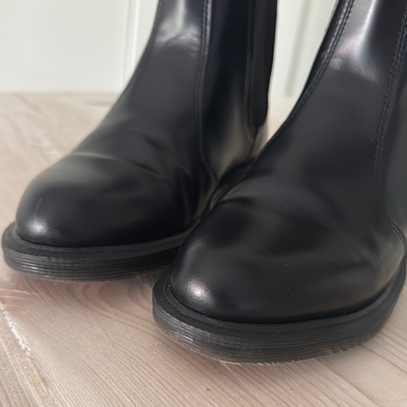 Dr. Martens Black Ankle Boots with Elastic Panels - Picture 11 of 13